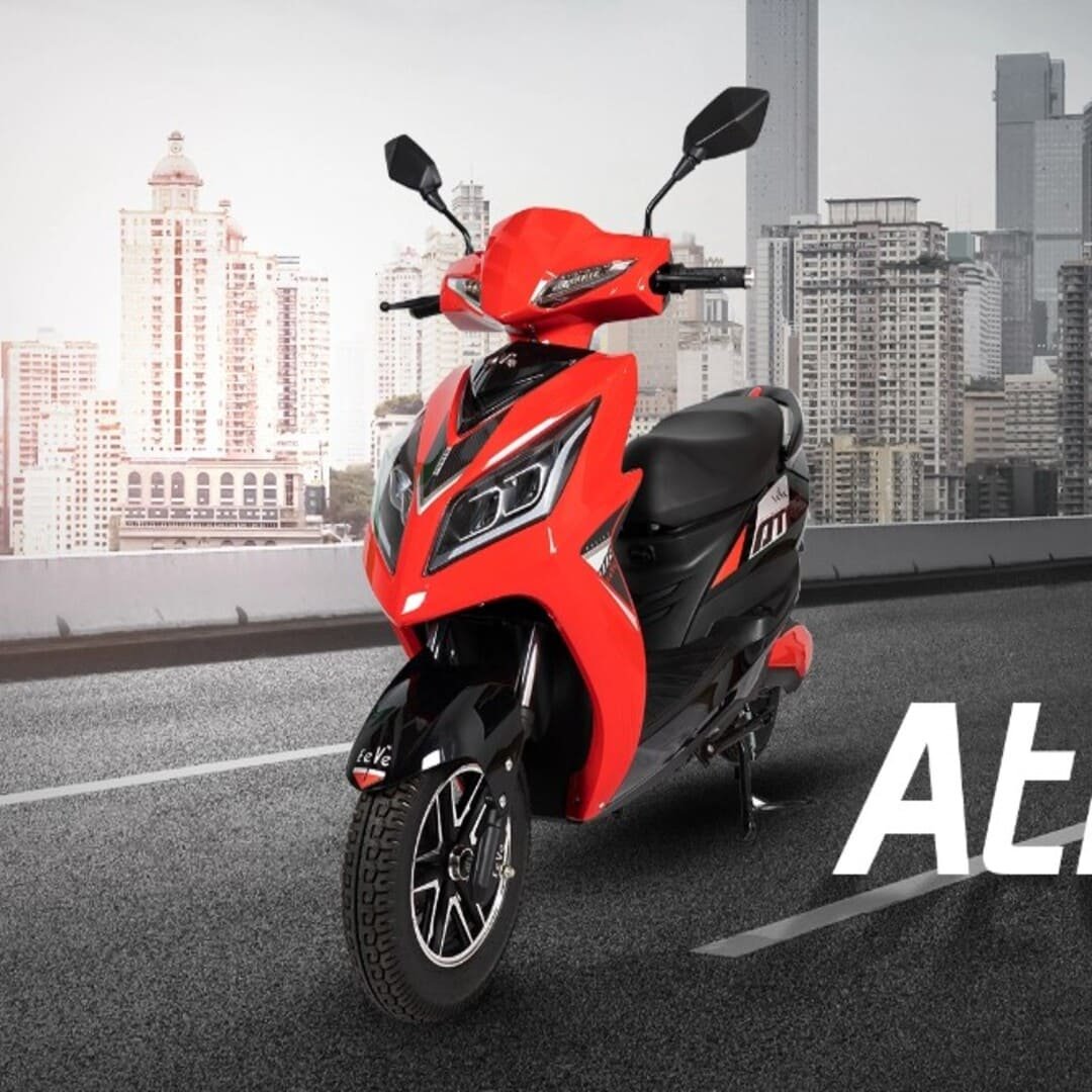 eeve india atreo electric scooter red color